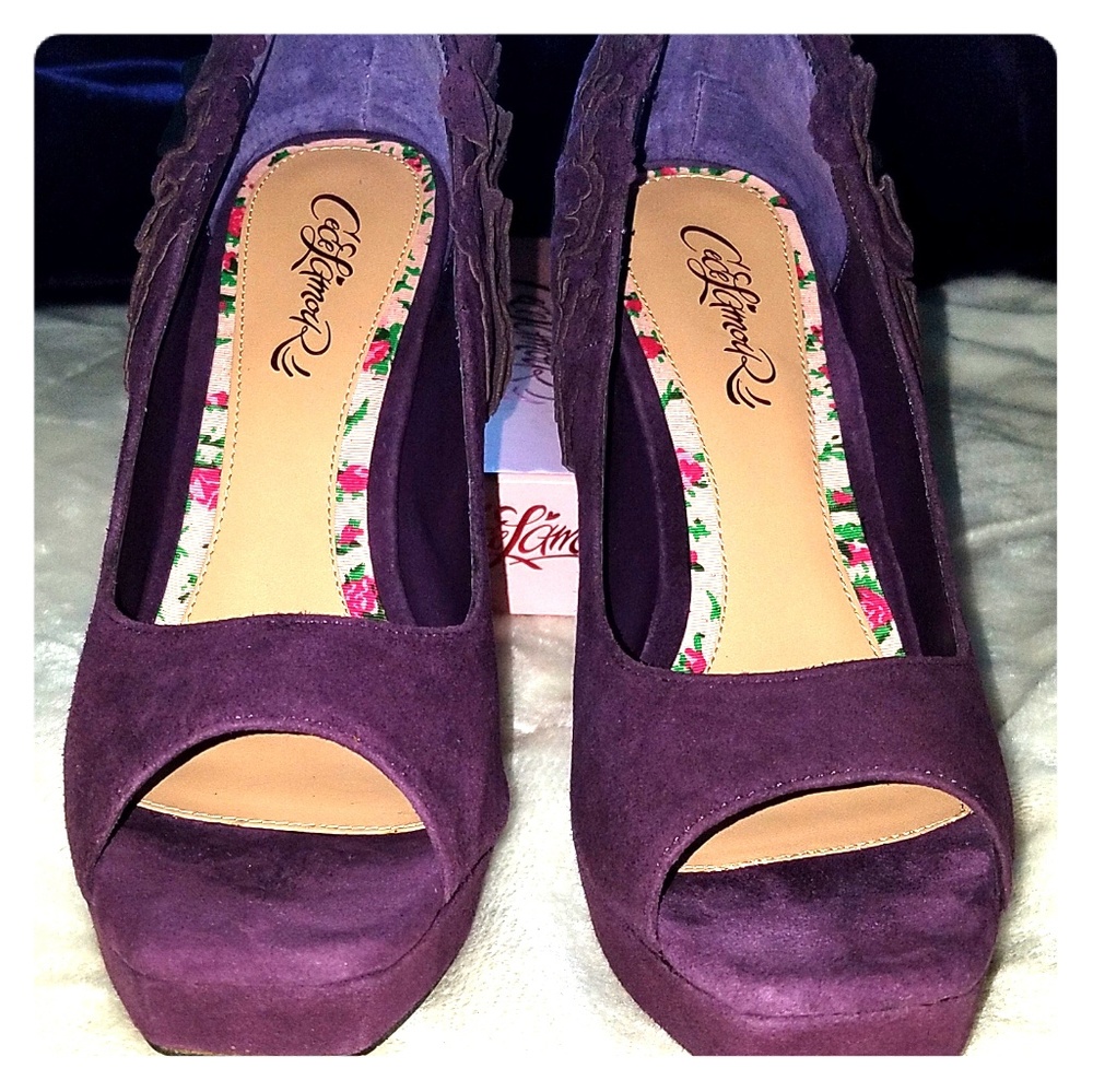 Cece Lamour suede heels